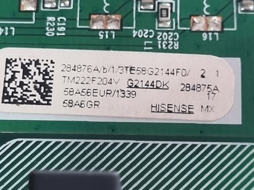 Tarjeta Main Para Tv Pantalla Hisense Mod. 58a6gr (Usado)