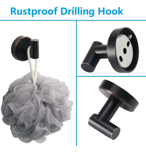 Juego De 5 Piezas De Accesorios De Baño De Acero Inoxidable