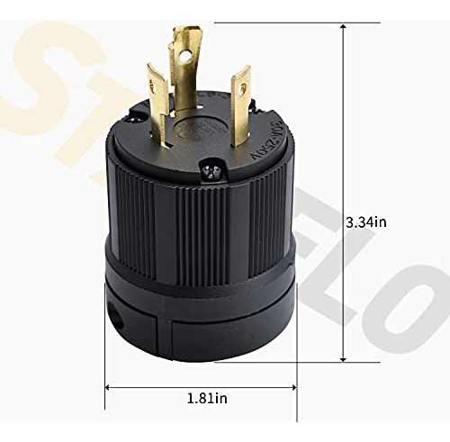 Enchufe De Bloqueo Starelo Para Generador Nema L6-30p Extens