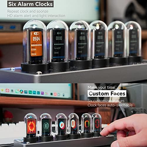 Reloj De Tubo Nixie Ips, Reloj Electrónico Creativo, Simulac
