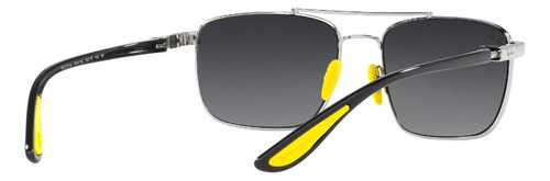 Lente De Sol Ray-ban Ferrari Rb3715m 6g Unisex Lifestyle Grey Mirror Silver Gradient Silver Grey