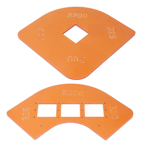 Modelos De Roteador Corner Radius, Conjunto De 2 Peças De Ga