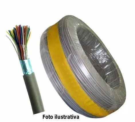 Cabo Ci 40 - 10 Pares Interfone 20 Pares 40 Fios (10 Metros)