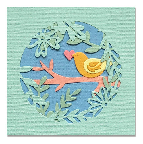Thinlits Die 665092 Spring Layered Scene De Olivia Rose...