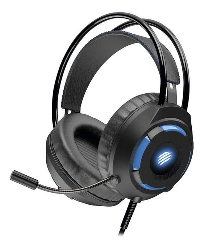 Headset Gamer Kaster Oex Hs416 Usb Led Azul Preto