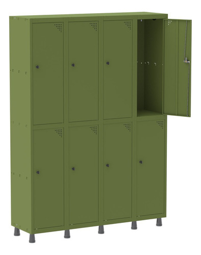 Armário Locker Guarda-volume 8 Portas Aço Grp 504/8 Pandin