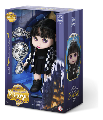 Bruxinha Vanda Boneca Minha Primeira Princesa Coroa Espelho