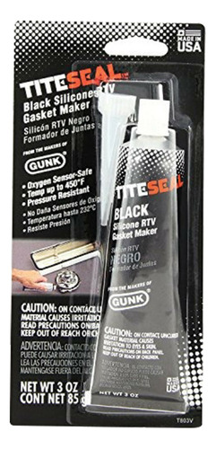 Silicón Negro Para Empaques Secado Rápido Tubo De 85g Gunk