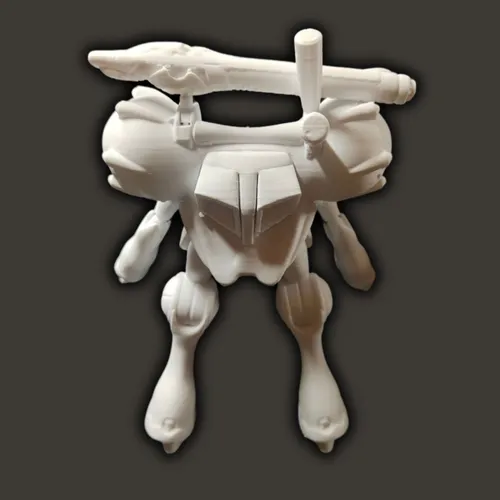 Robotech Zentraedi Queadluun-rau 17cm De Alto Color Blanco