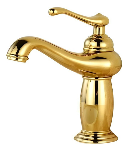 Torneira Banheiro Pia Monocomando Quente/frio Dourada Luxo