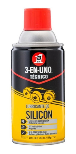 Lubricante De Silicón 3 En 1 (aerosol) 284 Ml -- Roll Steel-