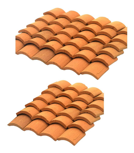120 Piezas 1/16 Mini De Techo En Miniatura Ladrillos De