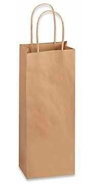 Imagen 3 de 9 de Bolsas Papel Para Vino 14x08x4 50 Un. / Factura A