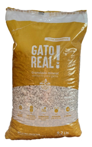 Piedras Sanitarias Gato Real Para Gatos Rinde 9,2 Lts