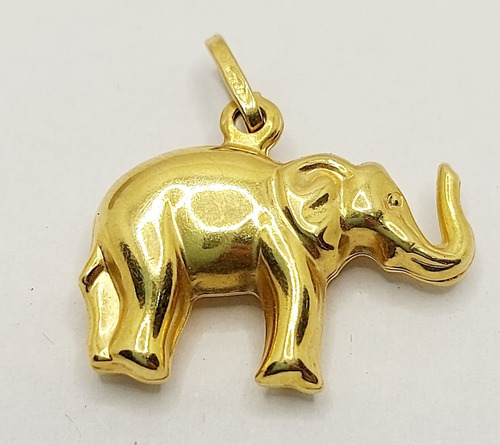 Dije Colgante Fisonomia Elefante De Oro 18k. Peso 2,27grs