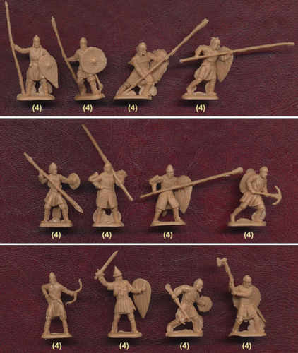 Maqueta Infantería Bizantina, 1/72, Siglos 10-13, 48 Figs Jp (Usado)
