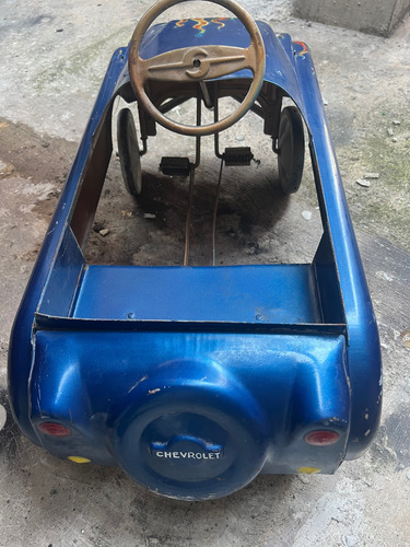 Carrito Pedales Apache Acapulco Lámina Gruesa Funcional Azul (Usado)