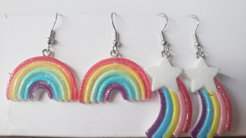 Imagem 2 de 9 de Kit 12 Pares Brincos Divertidos Kawai Atacado