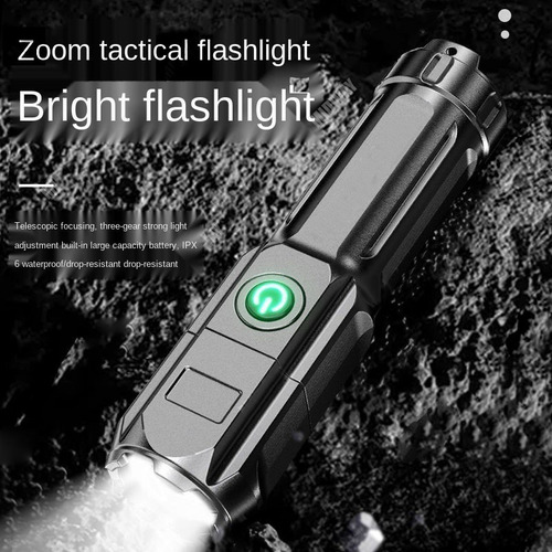 Lâmpada Tática Super Poderosa Led T6 Lumens Zoom ,w