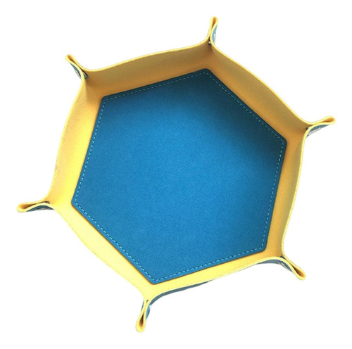 Tapete De Dados Portátil De Piel Sintética Con Bandeja Para