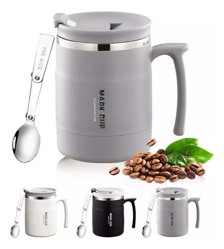 Termo De Acero Inoxidable Con Cuchara