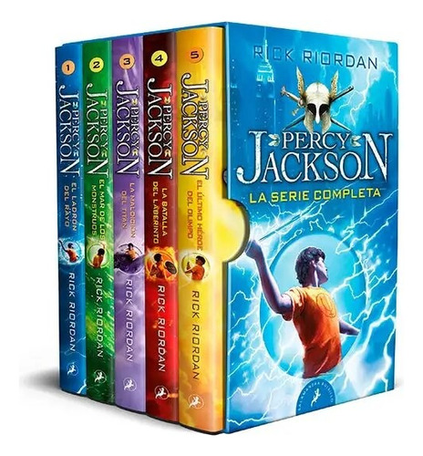 Percy Jackson - Estuche - La Serie Completa- 5 Tomos En Caja