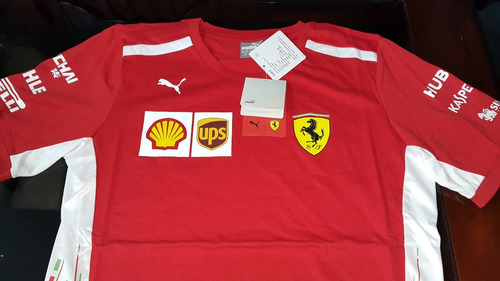 Nova Camiseta Funcional Scuderia Ferrari F1 Team 2018 Em Sp