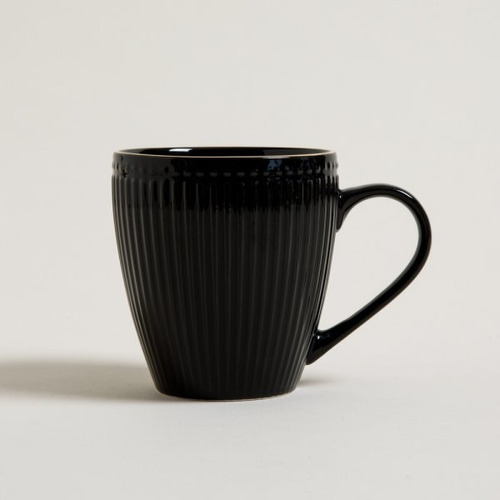 Taza Jarro Mug Acapulco Ceramica Negro 400ml Cafe Te 