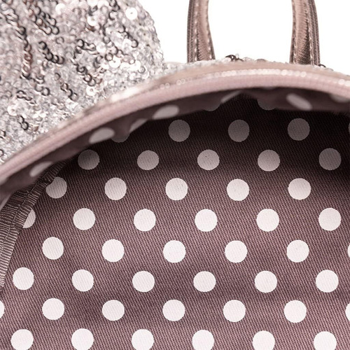 Mochila De Lentejuelas Plateadas Disney Minnie Mouse De L...