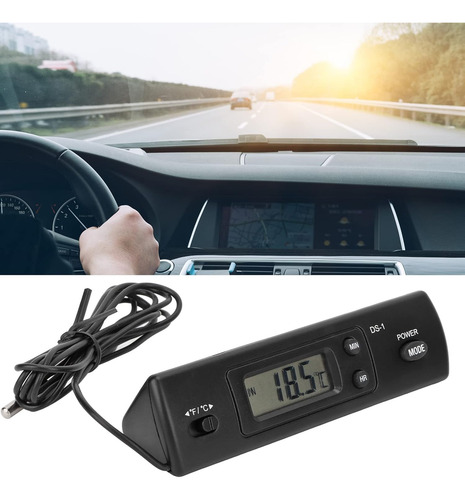 Acouto Reloj Digital De Temperatura Del Coche Reloj Electrón