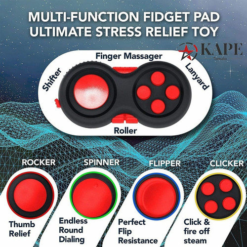 Fidget Cube - Juguete Antiestrés, 3 Unidades