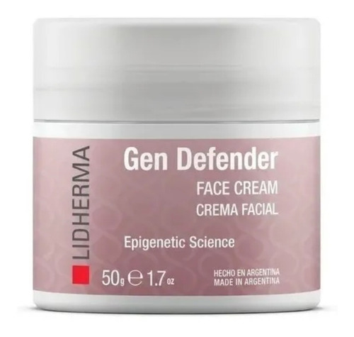 Crema Facial Lidherma Gen Defender día/noche para piel normal a seca de 50mL 45+ años