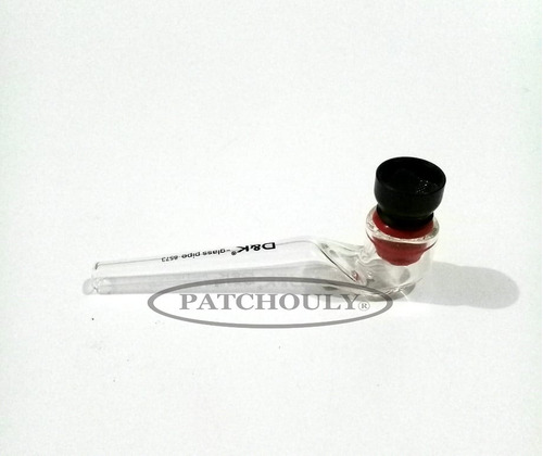 Imagen 4 de 8 de Pipa De Vidrio Pyrex Curva D&k Borosilicato Filtro 9cm.