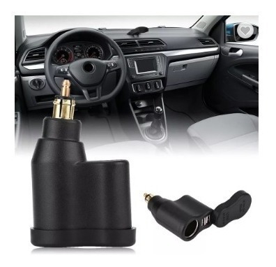 Imagen 5 de 8 de Cargador Bmw Din Usb Doble Con Encendedor