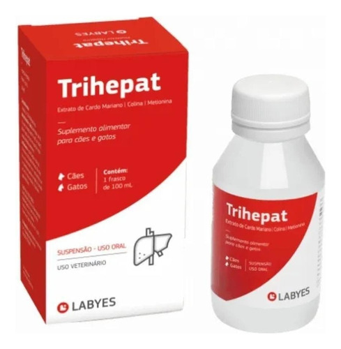 Suplemento Alimentar Trihepat 100ml - Cães E Gatos - Labyes