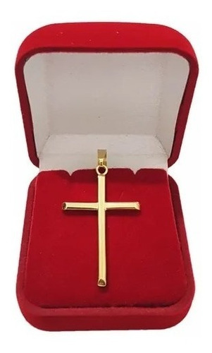 Pingente Cruz De Ouro 18k 750  Palito Crucifixo  Maciço