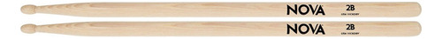 Par de baquetas Nova by Vic Firth 2b Usa con punta de madera