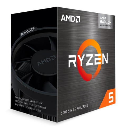 Processador gamer AMD Ryzen 5 5600G 100-100000252BOX de 6 núcleos e 4.4GHz de frequência com gráfica integrada
