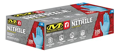 Mechanix Wear Nitrilo 5 Mil (mediano, Azul)