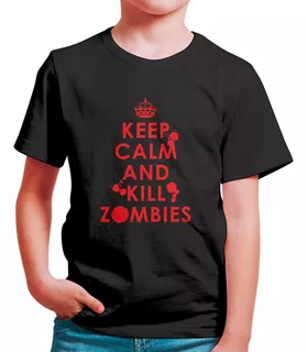 Polo Niño Keep Calm And Kill Zombies (d0895 Boleto.store)