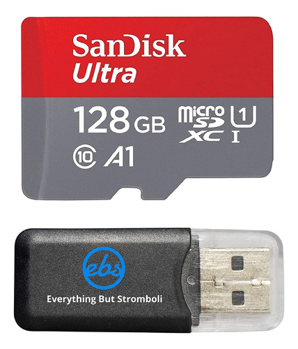 Tarjeta De Memoria Sandisk Ultra 128gb Micro Sd Tf + Lector