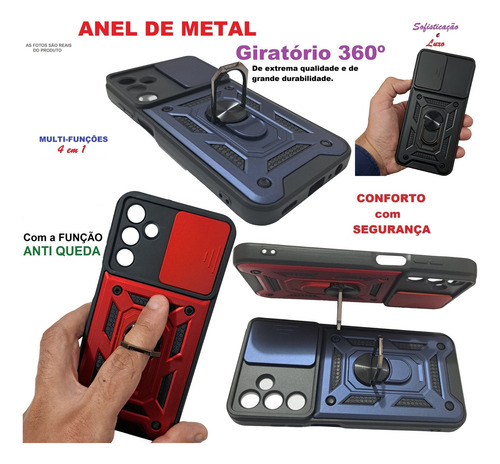 Capinha Para Samsung A15 / M15 5g Capa Anel Case Prot Câmera