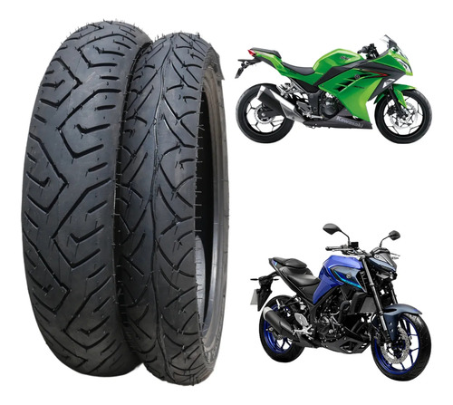 Par Pneu 130/70-17 E 110/70-17 Next 250 Twister Fazer