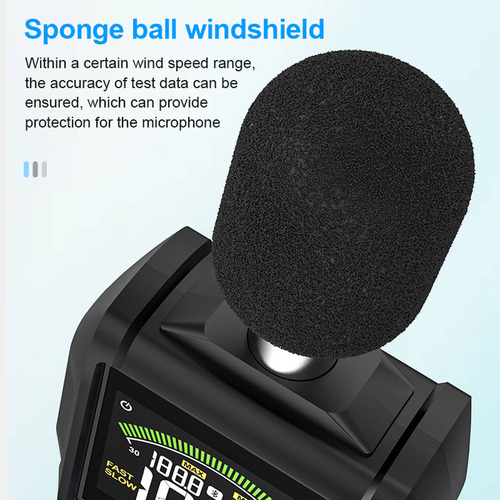 Noise Meter With Backlit Display 30-130 Db Color