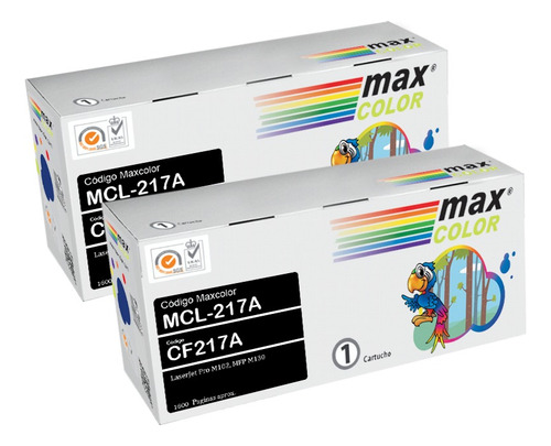 Pack 2 Toner Alternativo 17a 217a Cf217a M102w M130fw M132a