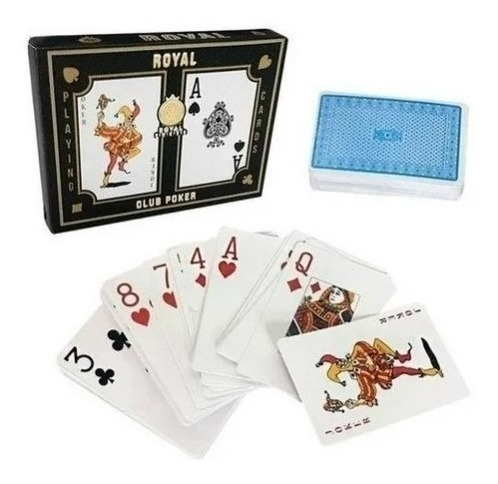 Juego De Cartas Naipes De Poker Royal Club Poker 2 Mazos