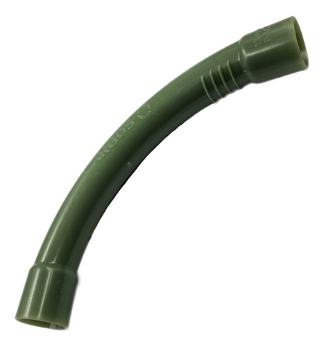 10 Pzs Codo Curvo 90° Conduit Verde Pvc Pesado 1/2 Con Cople