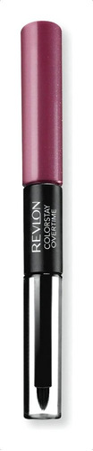 Labial Revlon Lipcolor ColorStay Overtime color perennial plum brillante