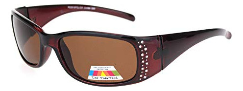 Sa106 Mujeres Rinstone Anti-glare Polarized Chic G2qse