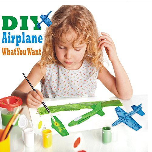 Aviones De Espuma 6 Piezas Planeador Al Aire Libre Para Niño Color